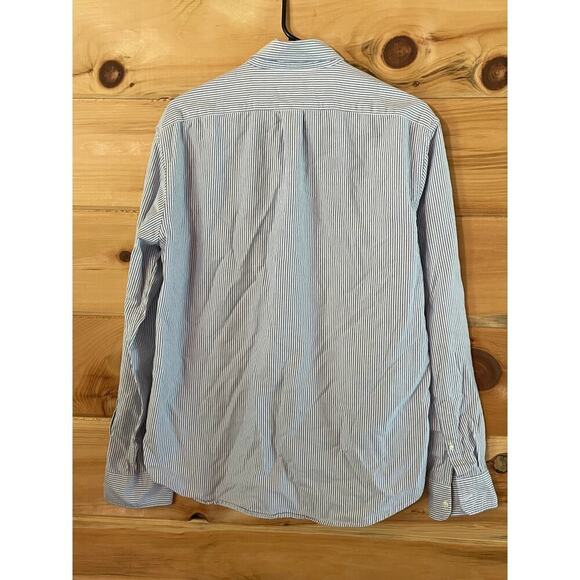 J.Crew Men's Blue & White Slim Fit Button Down shirt - Large - Picture 3 of 5